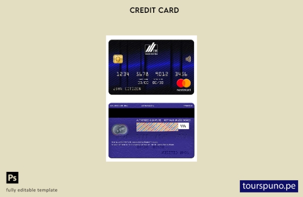 lista para imprimir plantilla de mastercard de Eslovaquia Tatra Bank